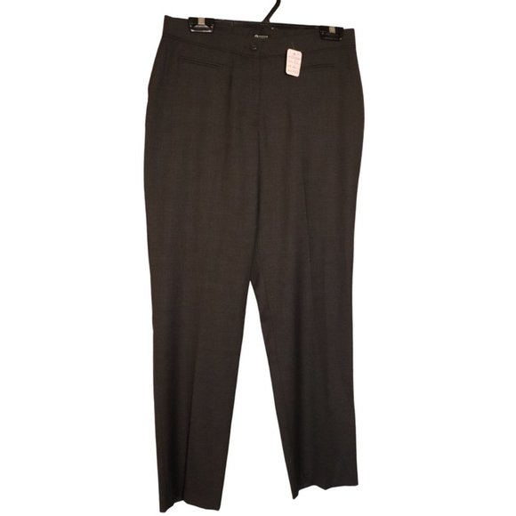 🎊3 FOR $10  HAGGAR CLOTHING WOMENS SIZE 12 GREY HIGH WAIST  DRESS PANTS - Picture 1 of 2